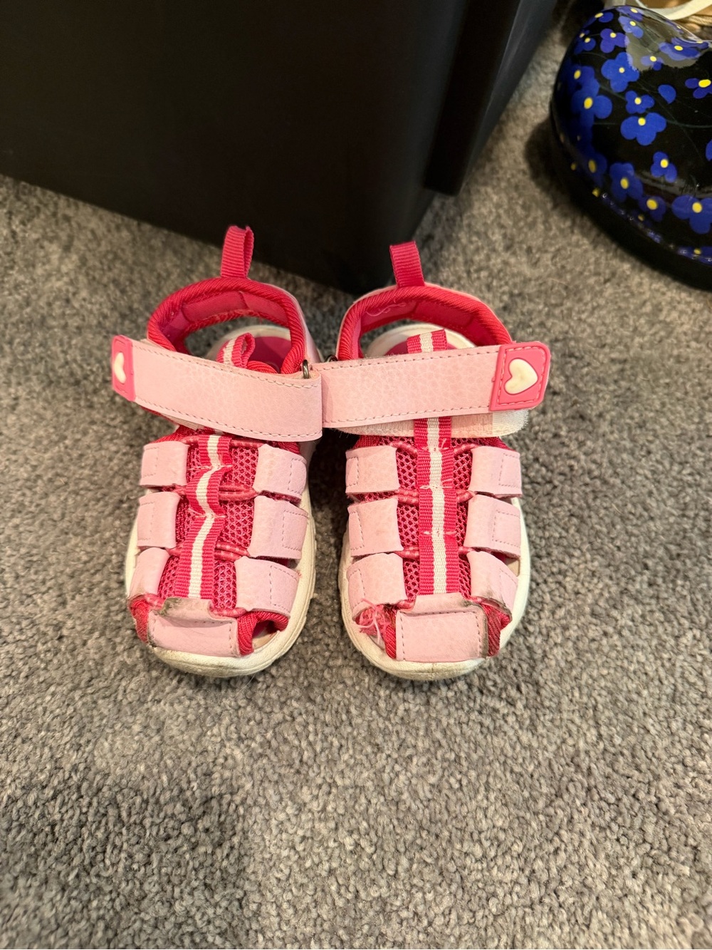 Gerber Pink Closed-Toe Hook-and-Loop Toddlers' Sandals